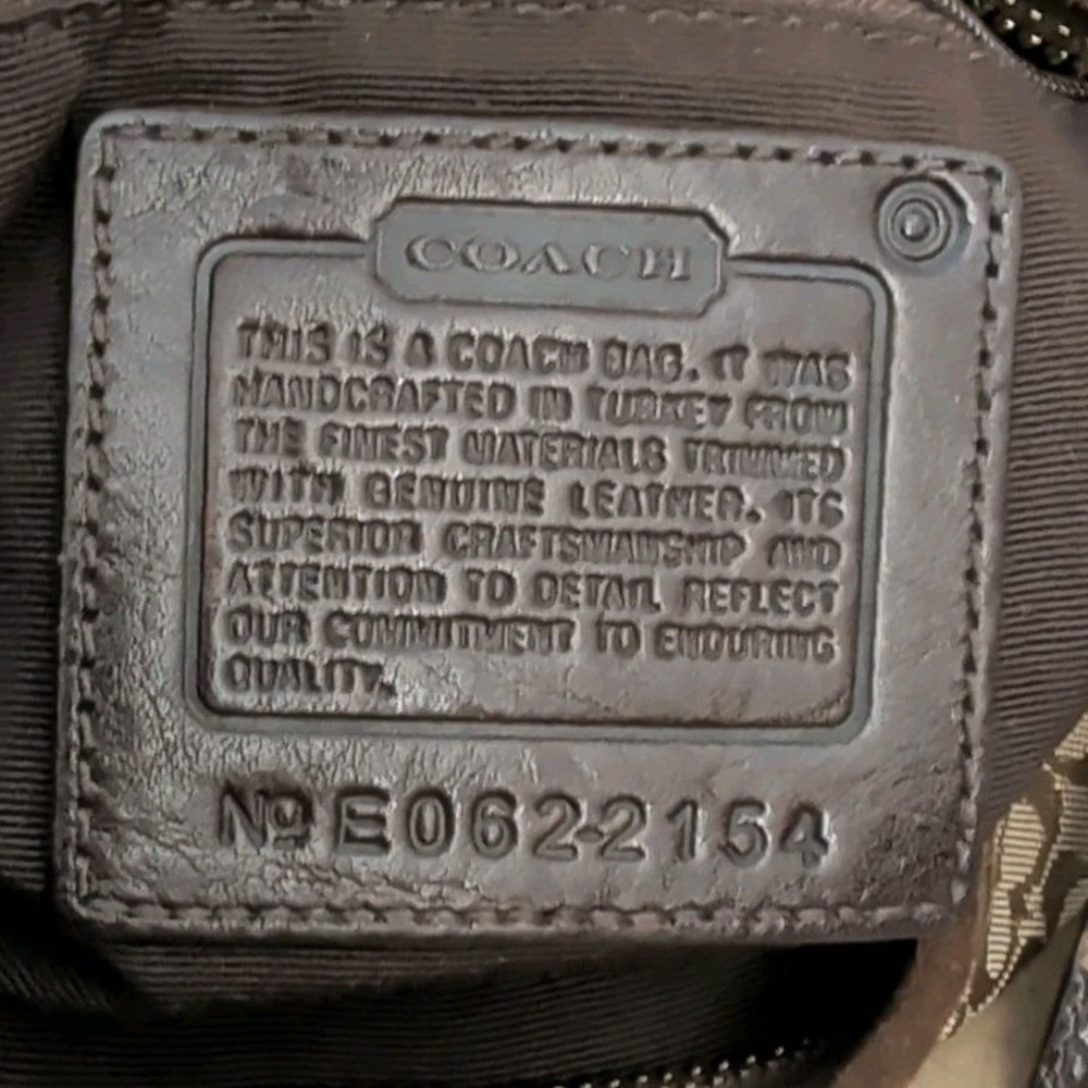 Vintage Coach Signature Soho Mini Hobo Shoulder Bag Jacquard And Suede 2154 Y2K - Picture 8 of 9